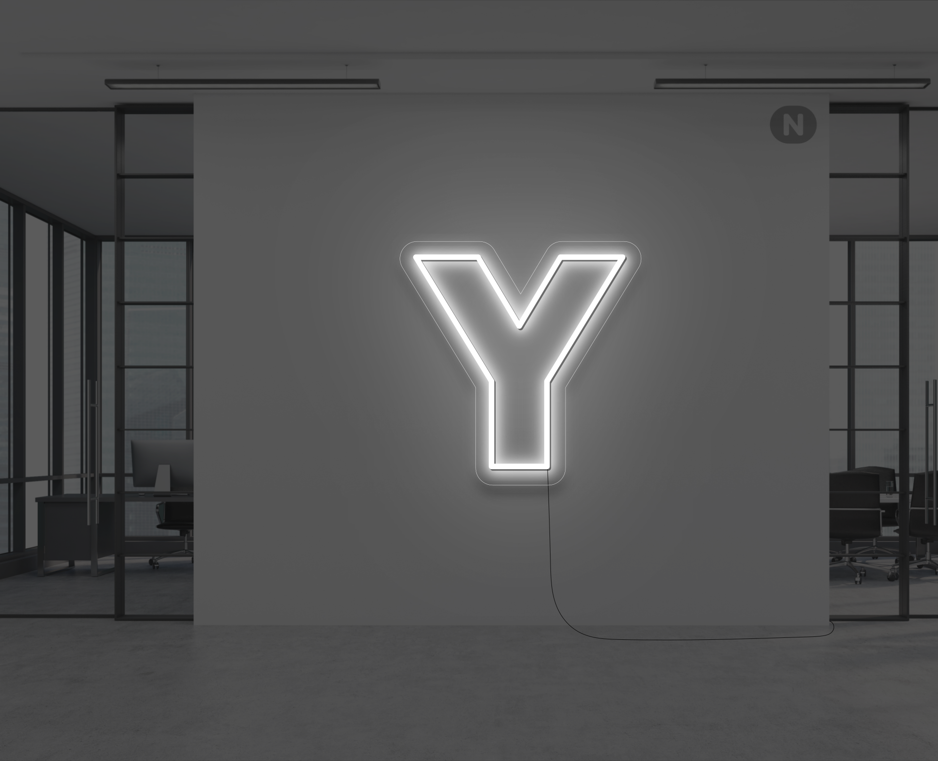 lettera-y-al-neon-blanco