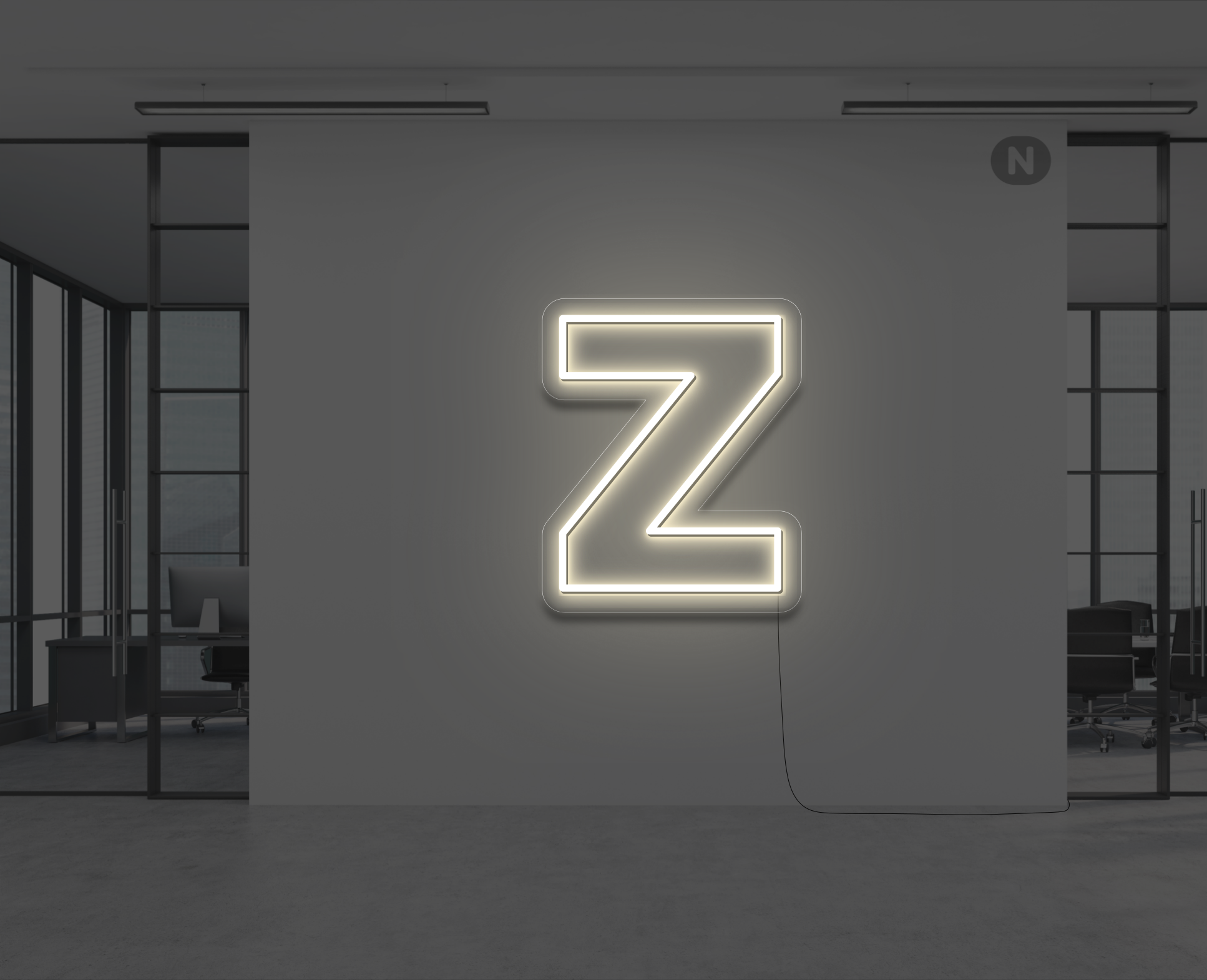 lettera-z-al-neon-bianco-caldo