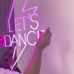 Insegna al neon Let's Dance