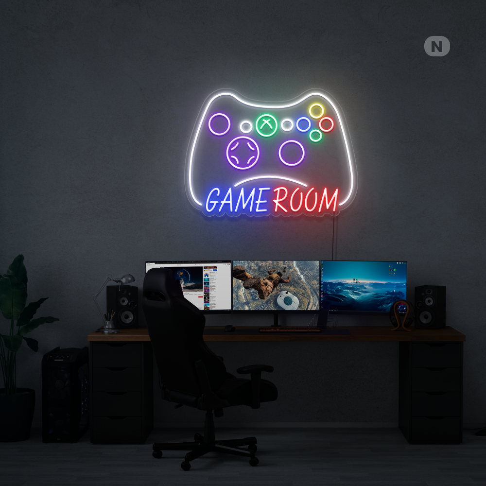 Insegna al neon Game Room