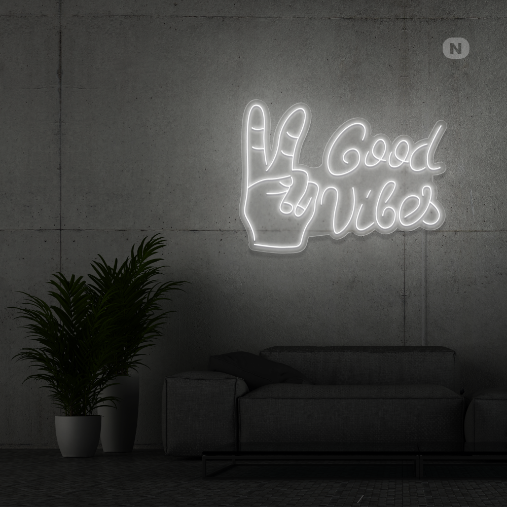 Insegna al neon Good Vibes