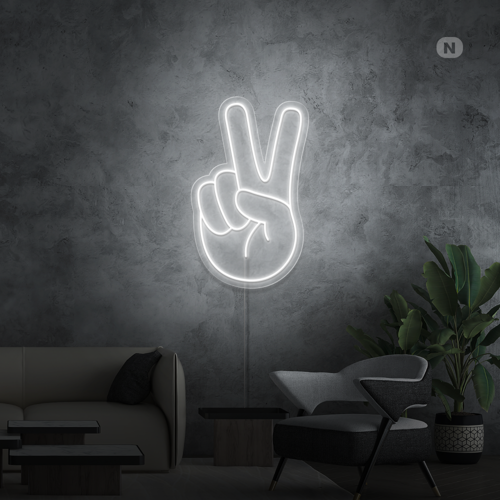 Insegna al neon Peace