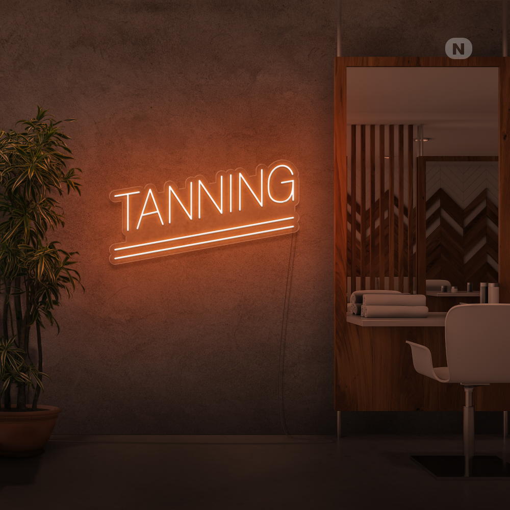 Insegna al neon Tanning