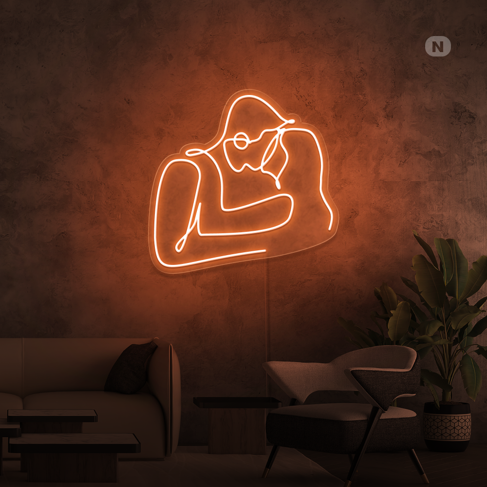 Insegna al neon Coppia d'amore