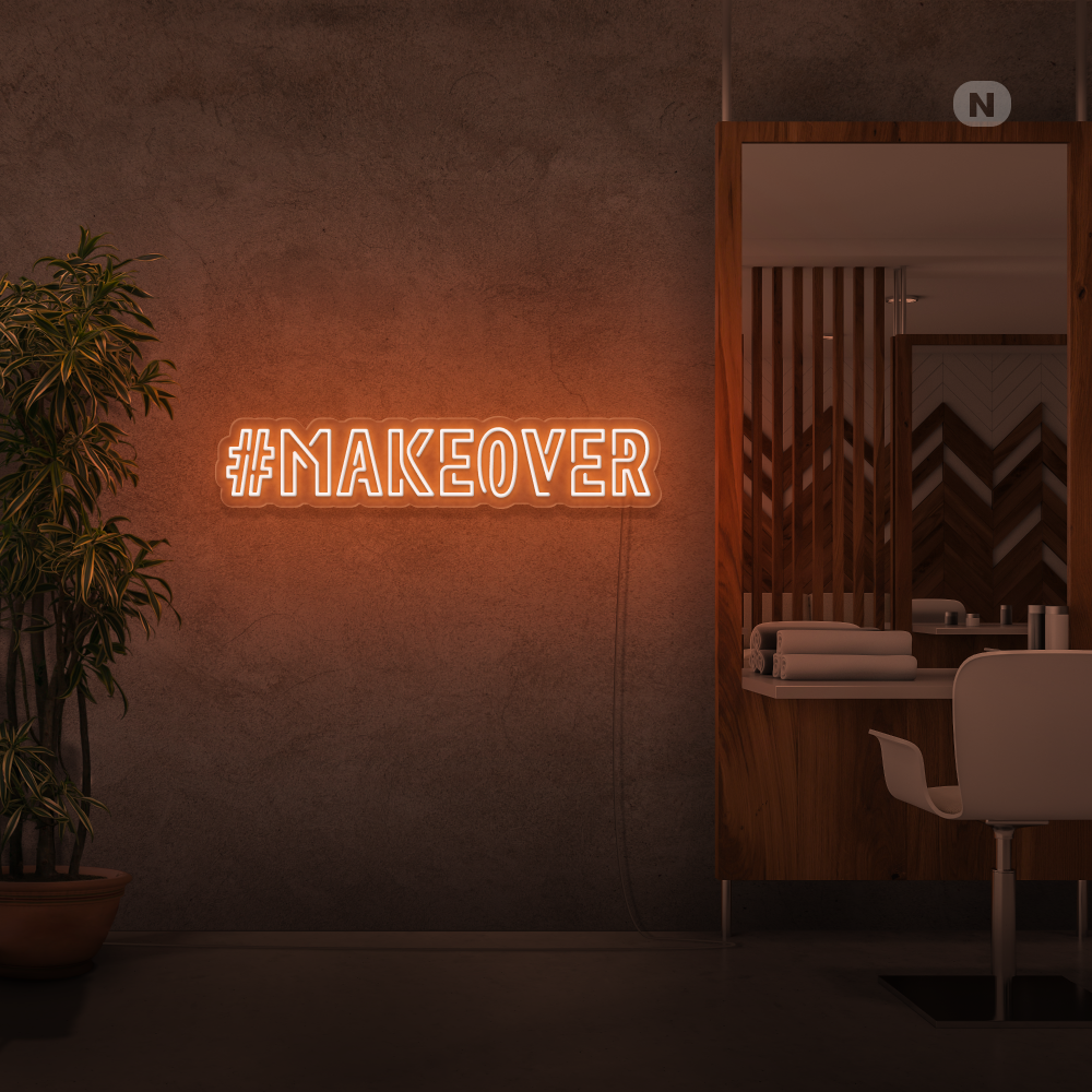 Insegna al neon Makeover