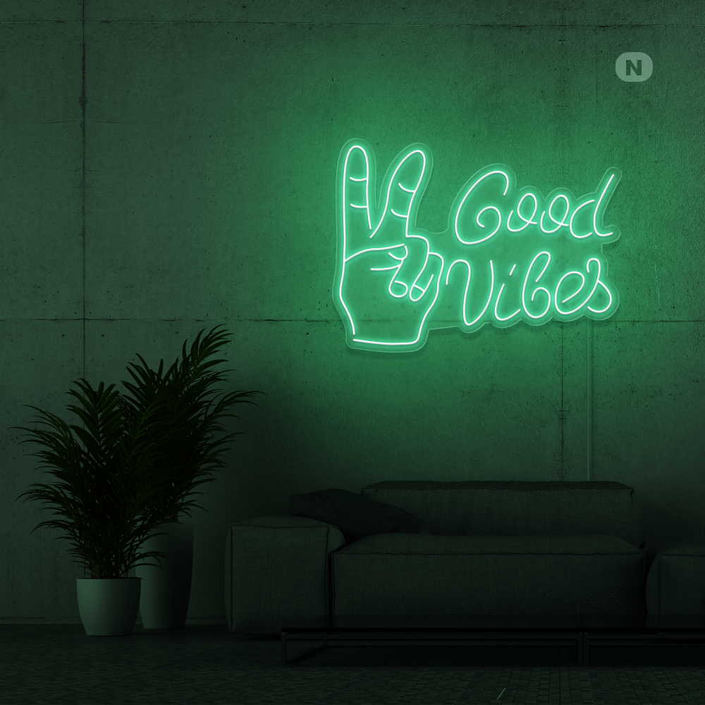 Insegna al neon Good Vibes