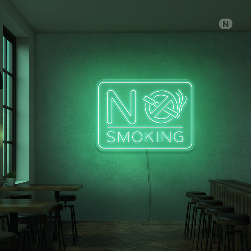 Insegna al neon No Smoking