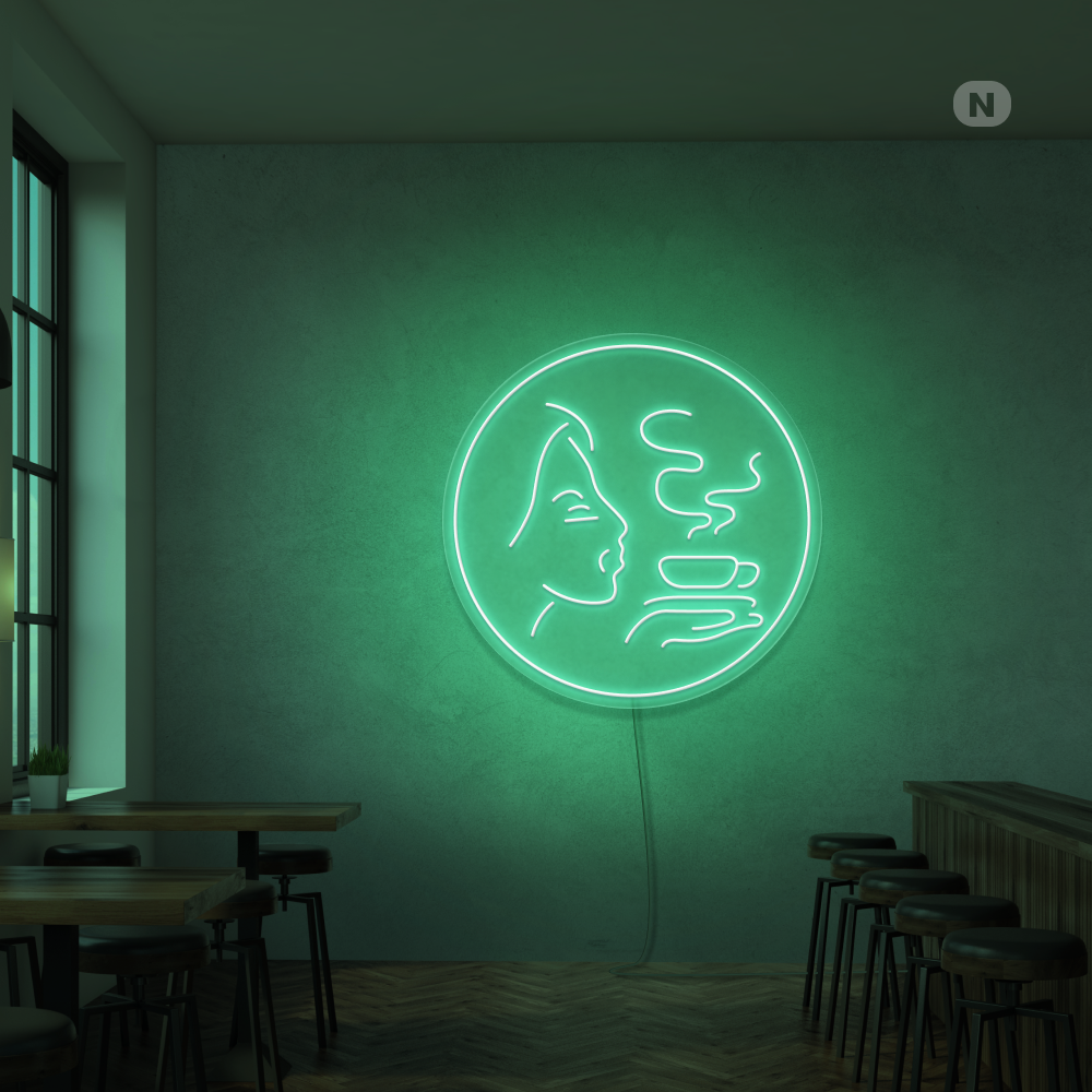 Insegna al neon Aroma di caffè