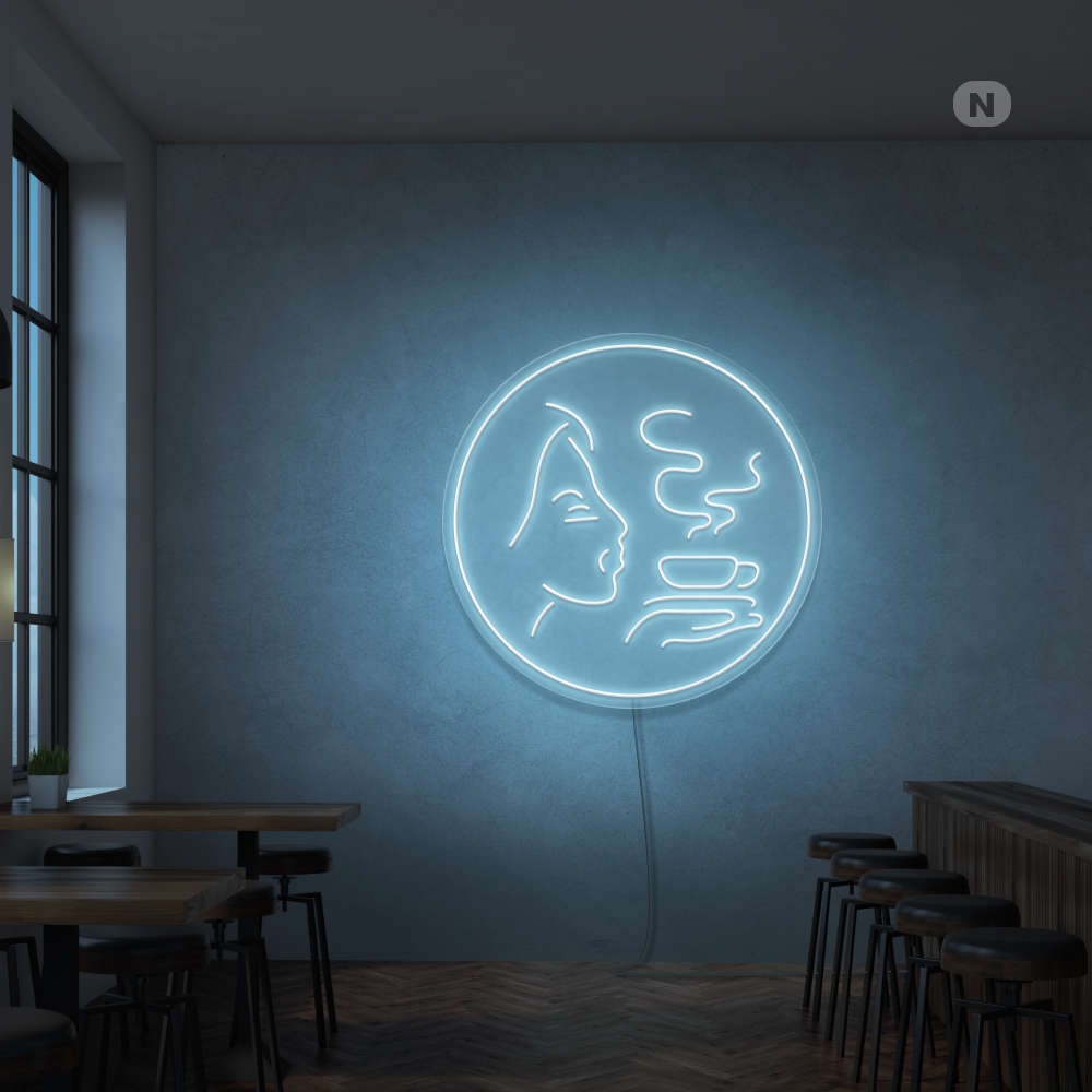 Insegna al neon Aroma di caffè