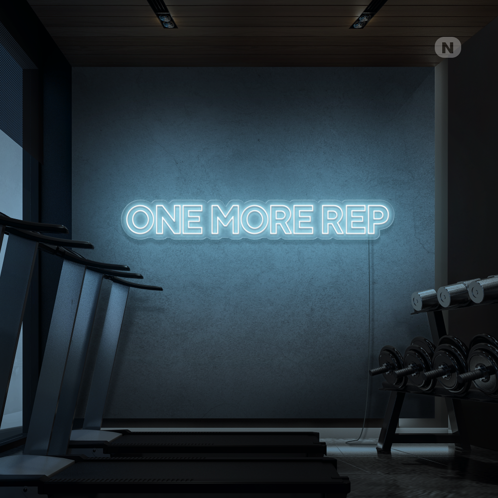 Insegna al neon One More Rep