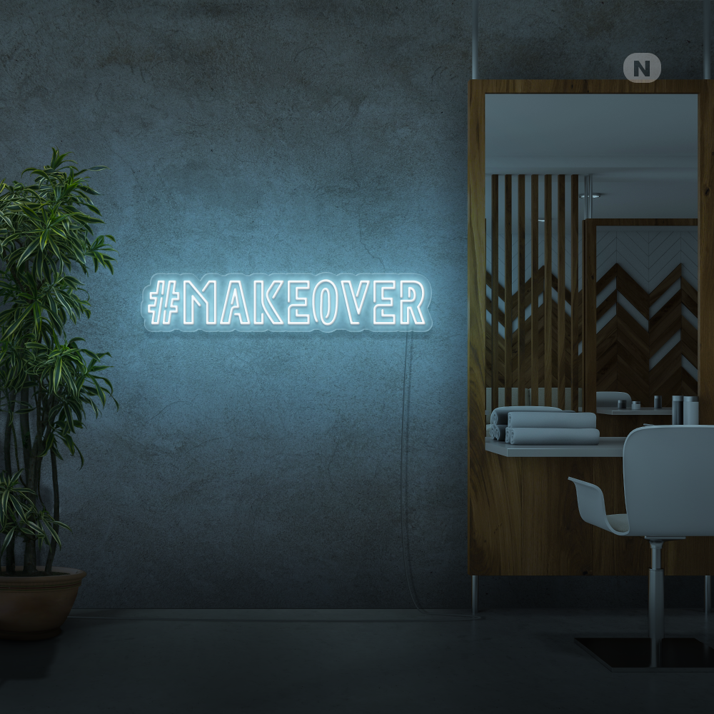 Insegna al neon Makeover
