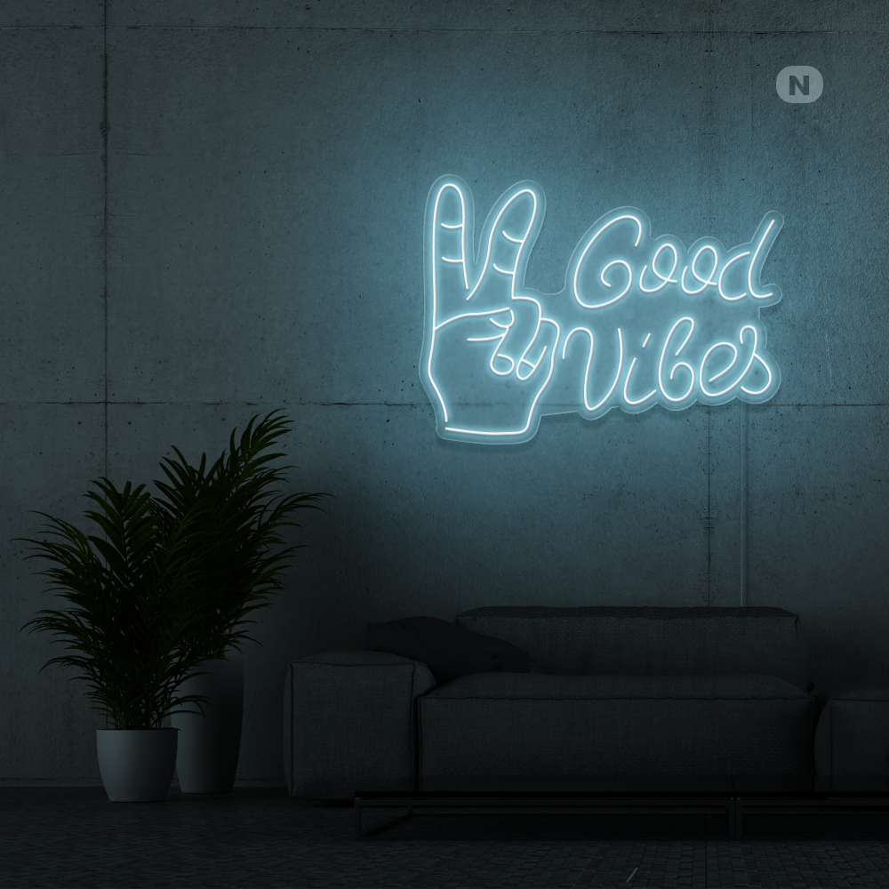 Insegna al neon Good Vibes