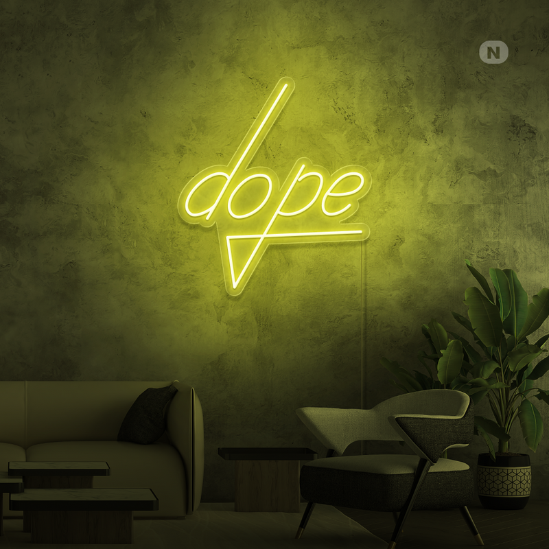 Insegna al neon Dope