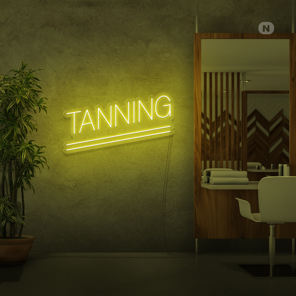 Insegna al neon Tanning