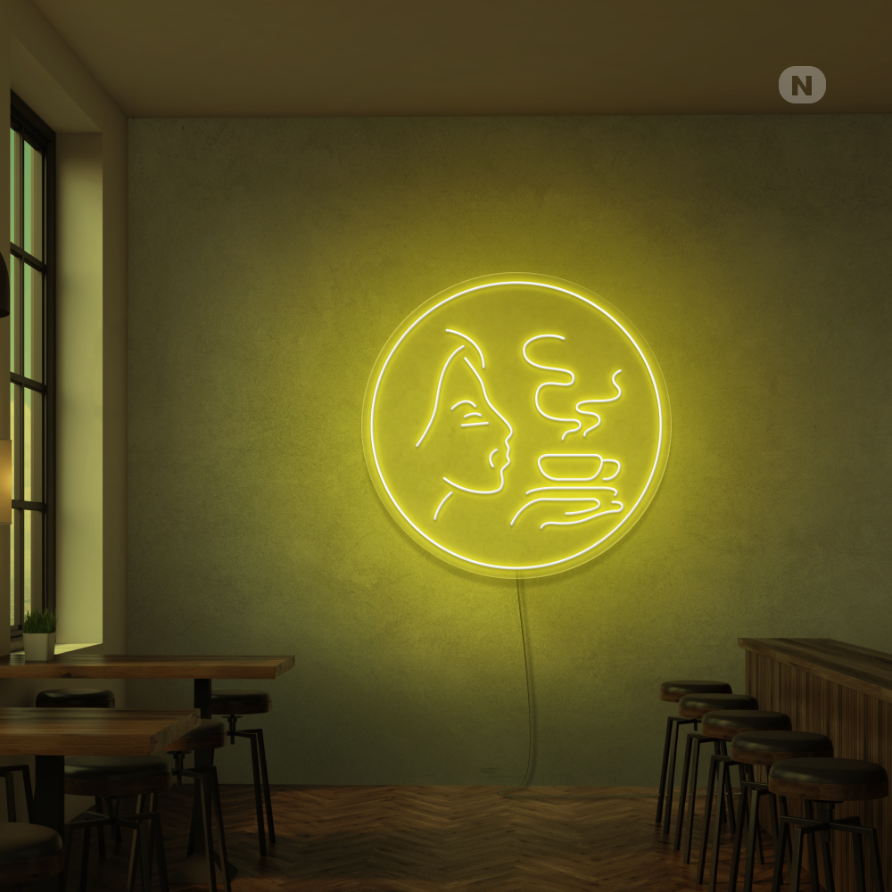 Insegna al neon Aroma di caffè