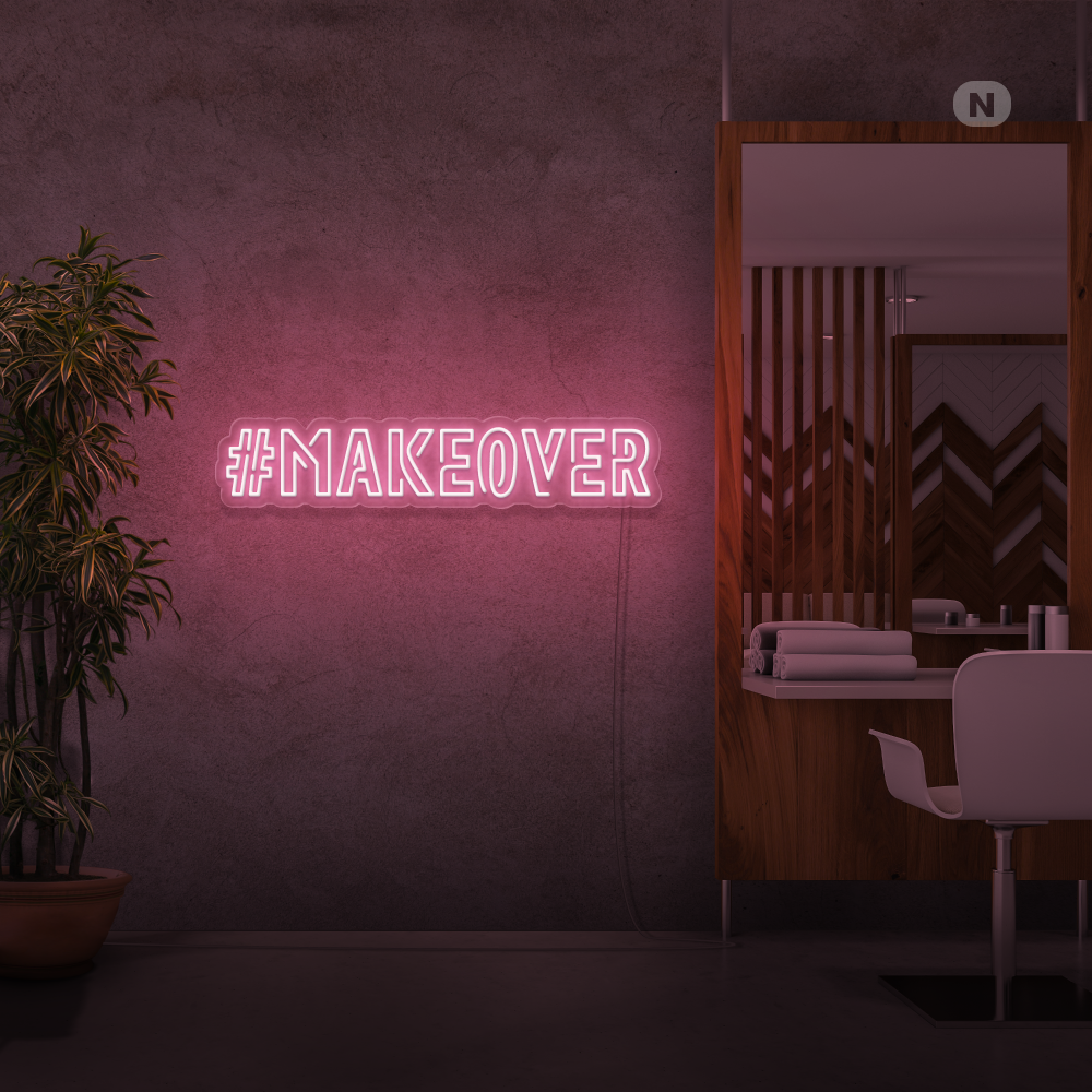 Insegna al neon Makeover