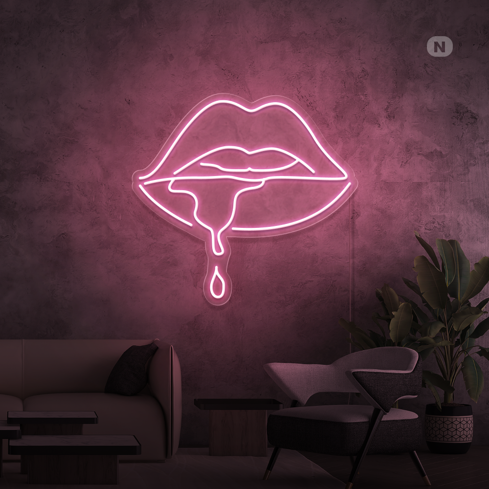 Insegna al neon Labbro Mordente