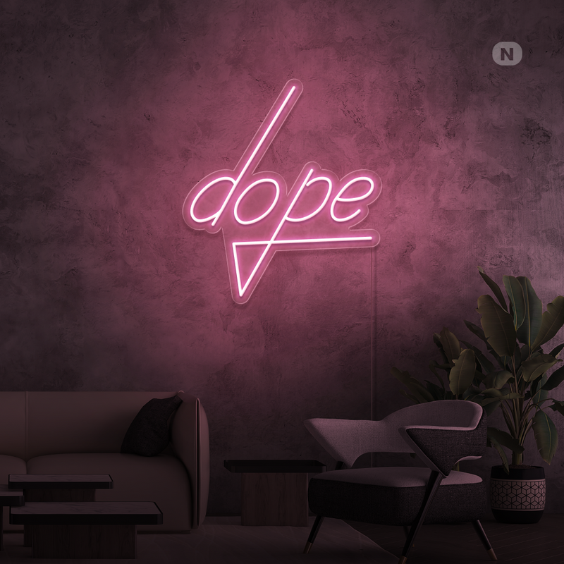 Insegna al neon Dope