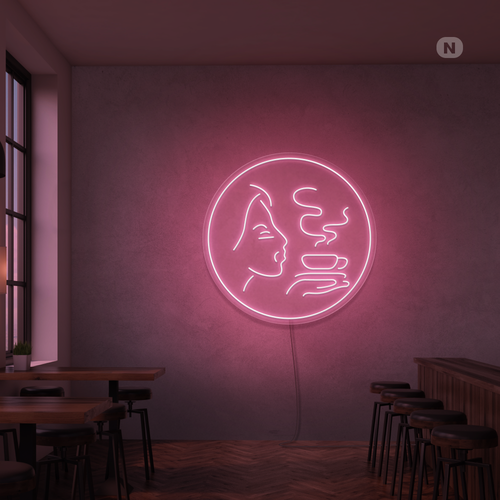 Insegna al neon Aroma di caffè