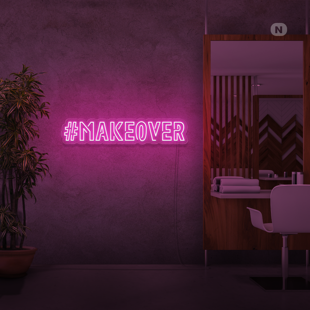 Insegna al neon Makeover