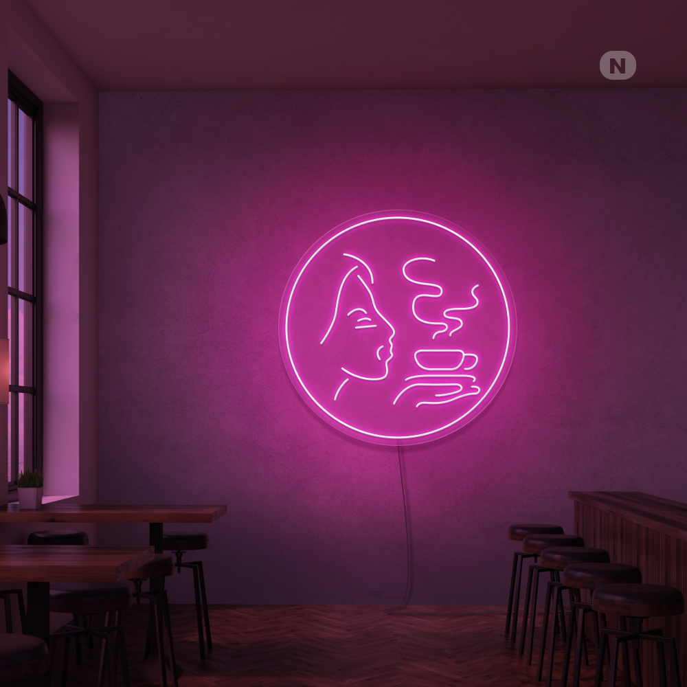 Insegna al neon Aroma di caffè