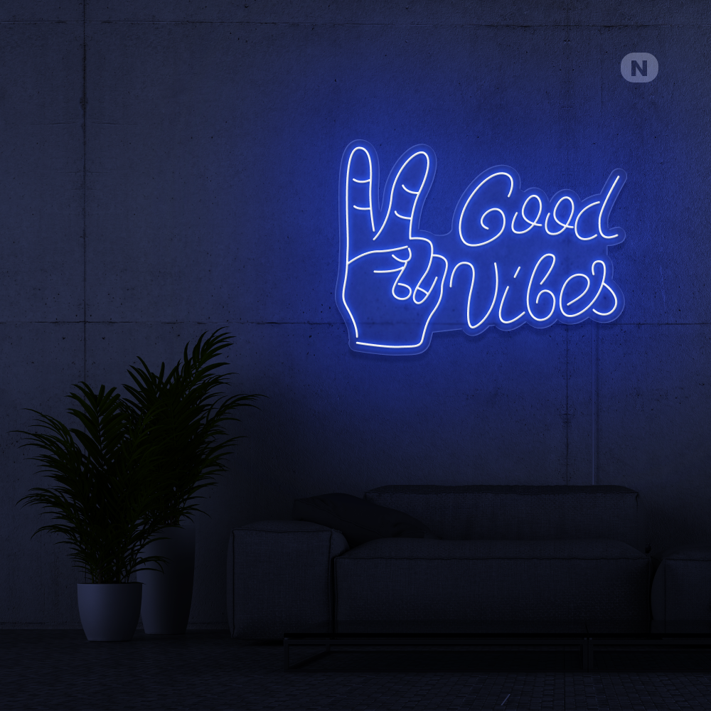 Insegna al neon Good Vibes