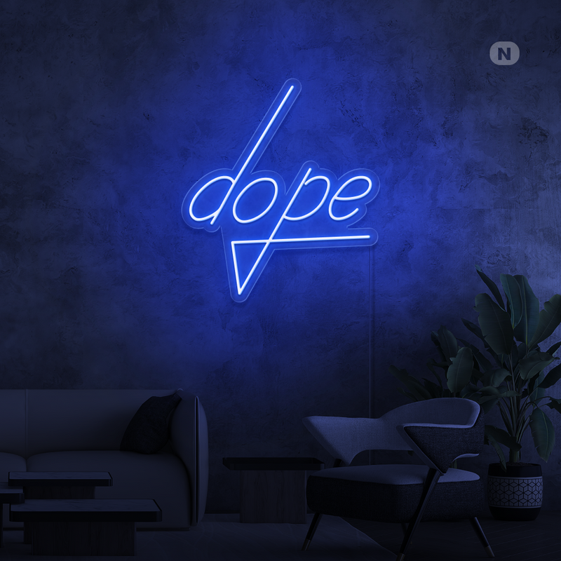 Insegna al neon Dope