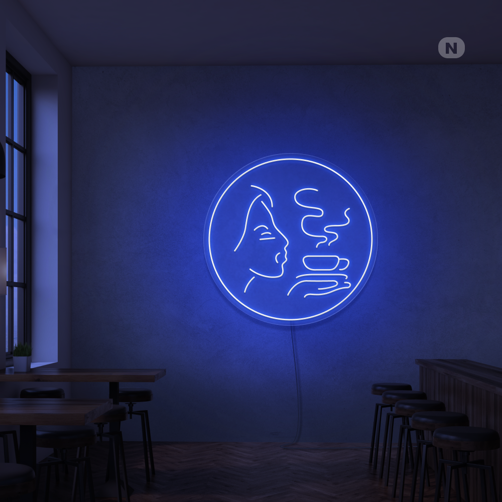 Insegna al neon Aroma di caffè