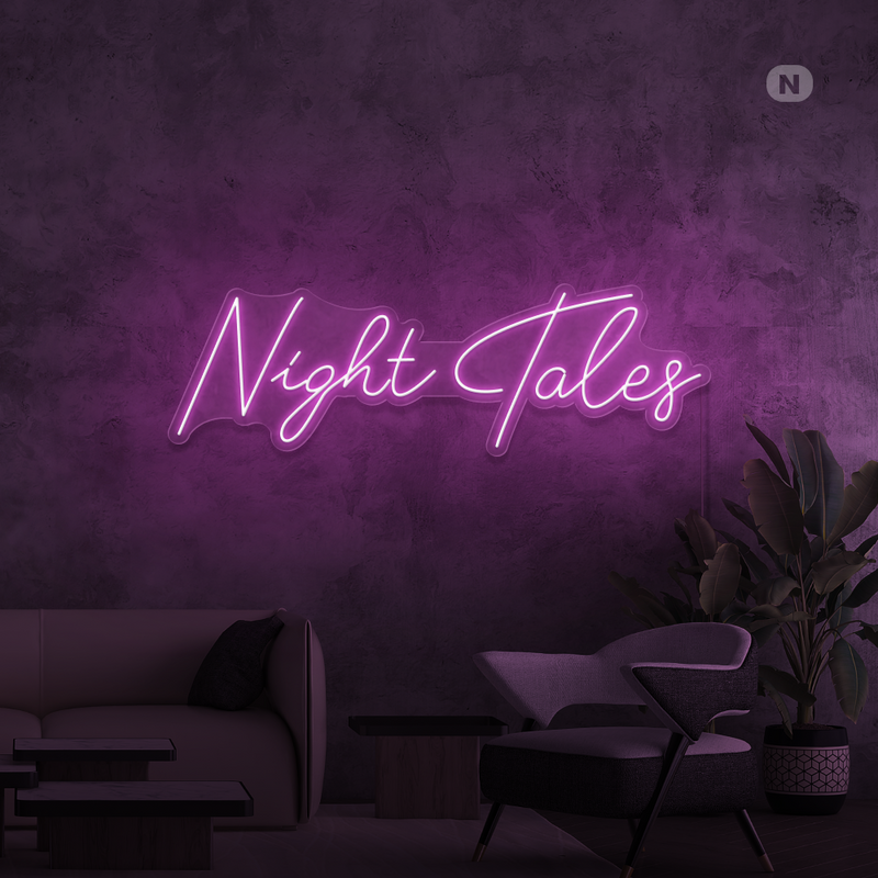 Insegna al neon Night Tales