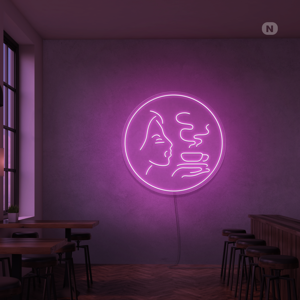 Insegna al neon Aroma di caffè