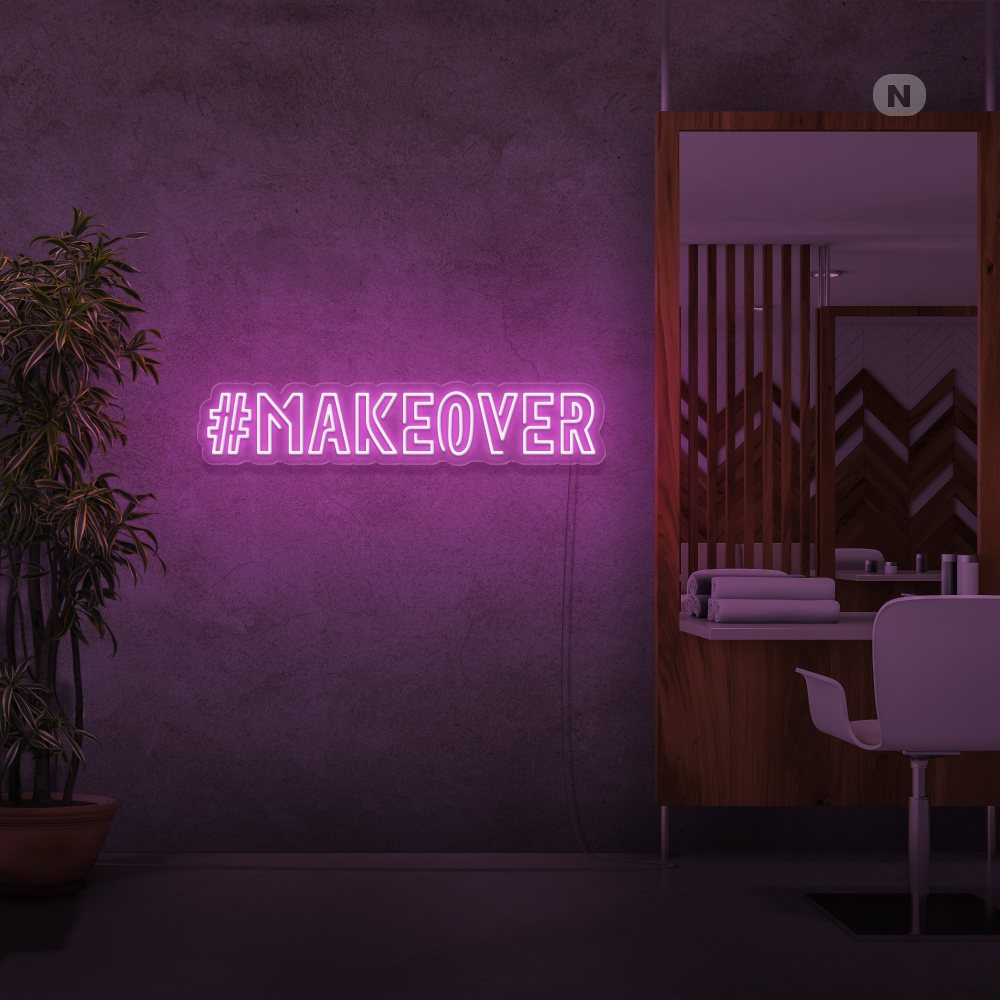 Insegna al neon Makeover