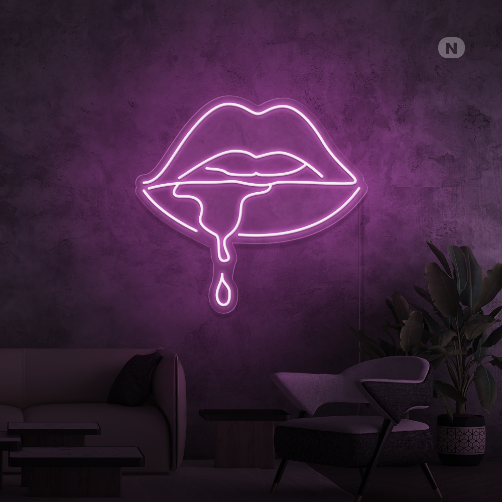 Insegna al neon Labbro Mordente