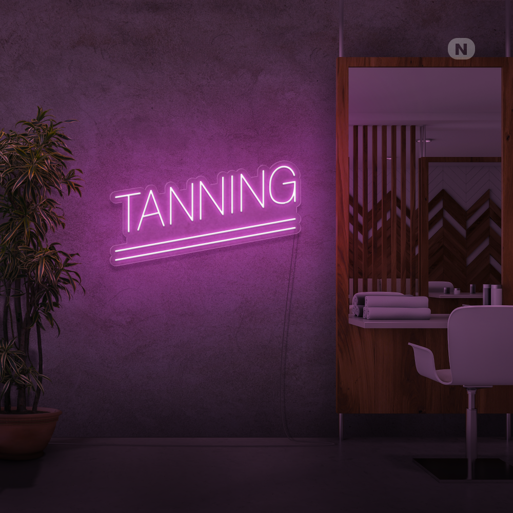 Insegna al neon Tanning