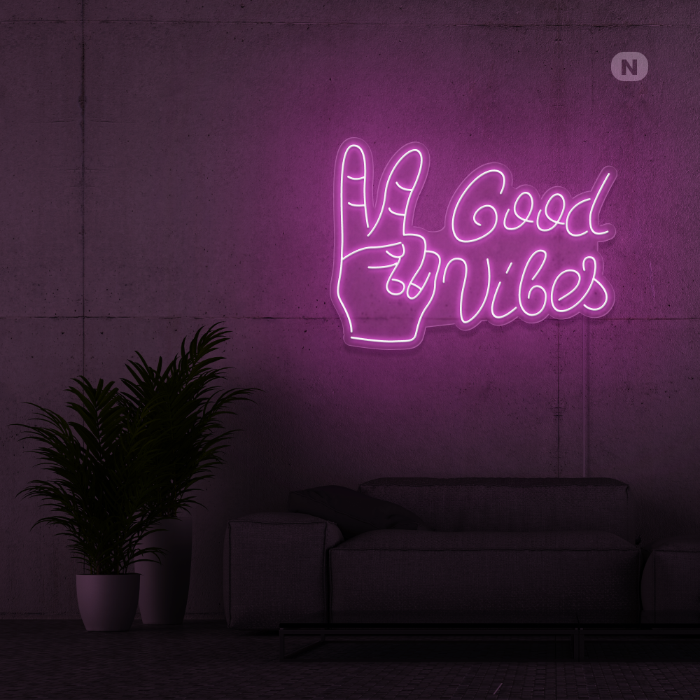 Insegna al neon Good Vibes