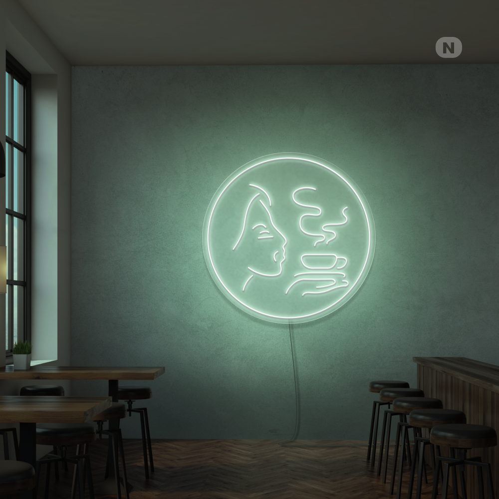 Insegna al neon Aroma di caffè