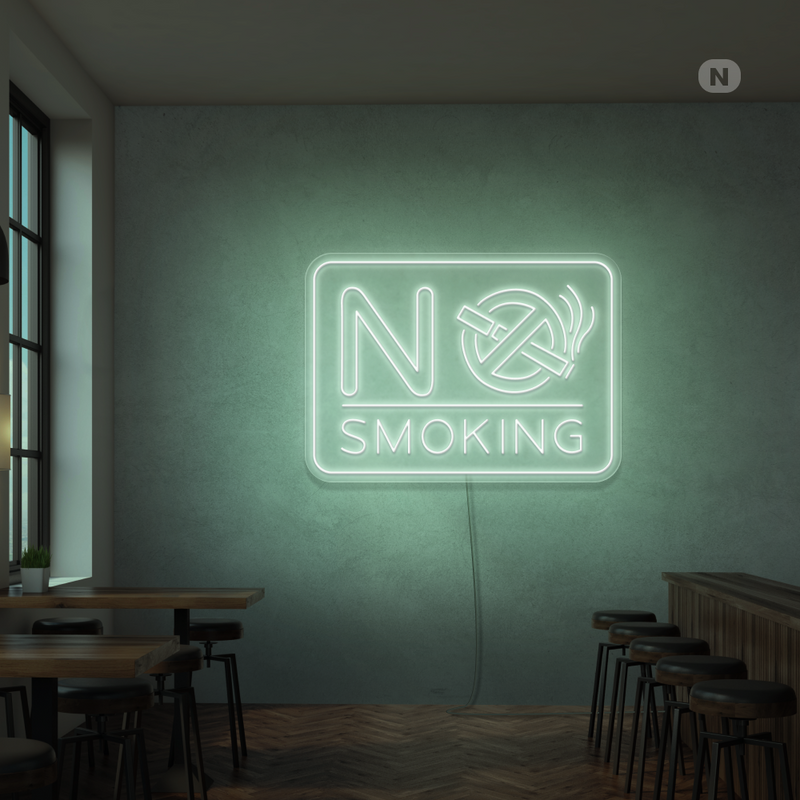 Insegna al neon No Smoking