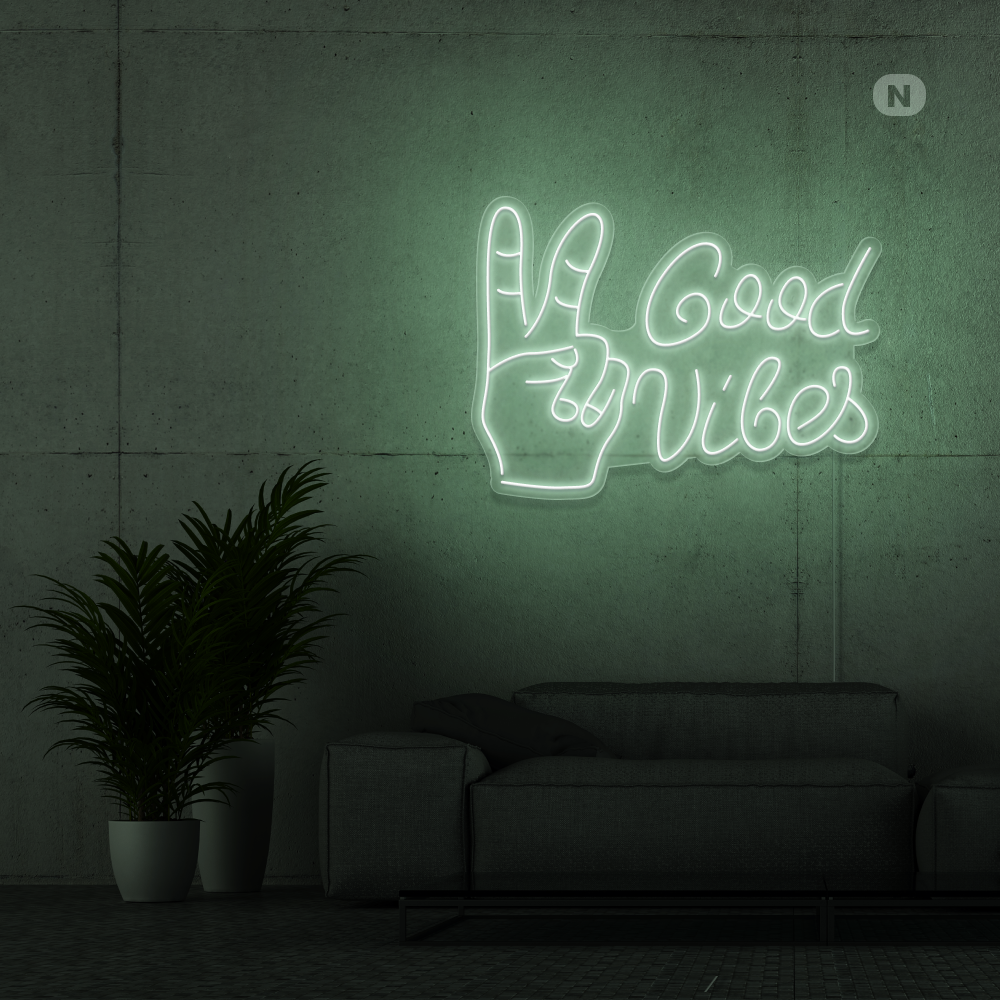 Insegna al neon Good Vibes