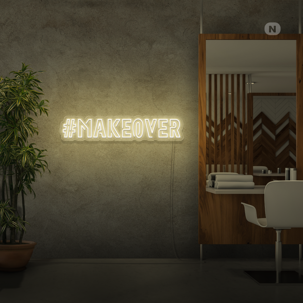 Insegna al neon Makeover