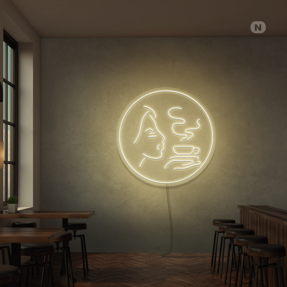 Insegna al neon Aroma di caffè