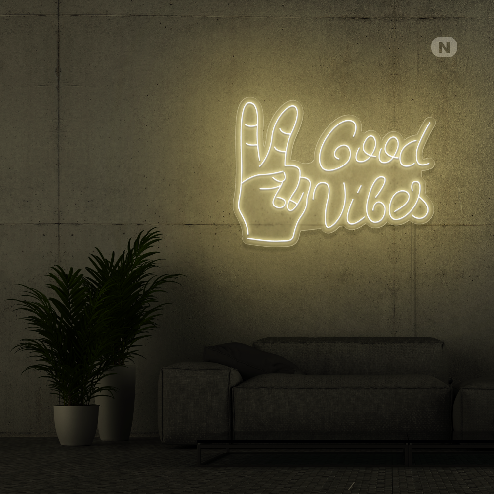 Insegna al neon Good Vibes