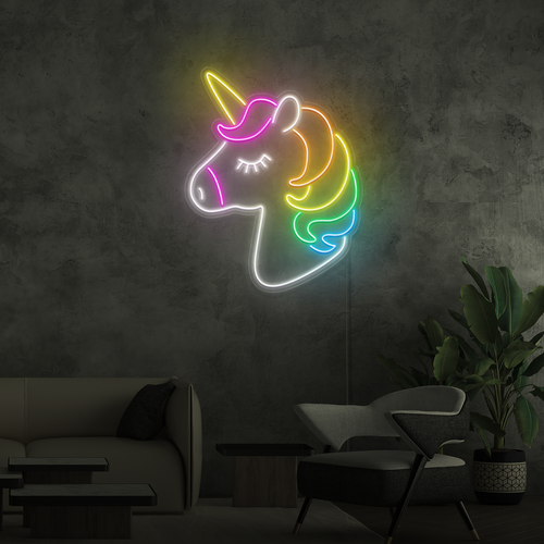 Insegna al neon Unicorno 2